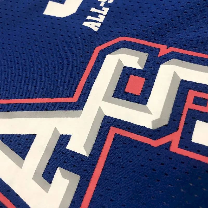 Allen Iverson Men’s Blue Player Jersey – Throwback Edition