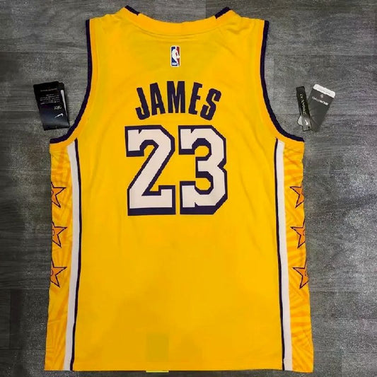 Camisa LeBron James Yellow City Edition Masculina Versão Jogador