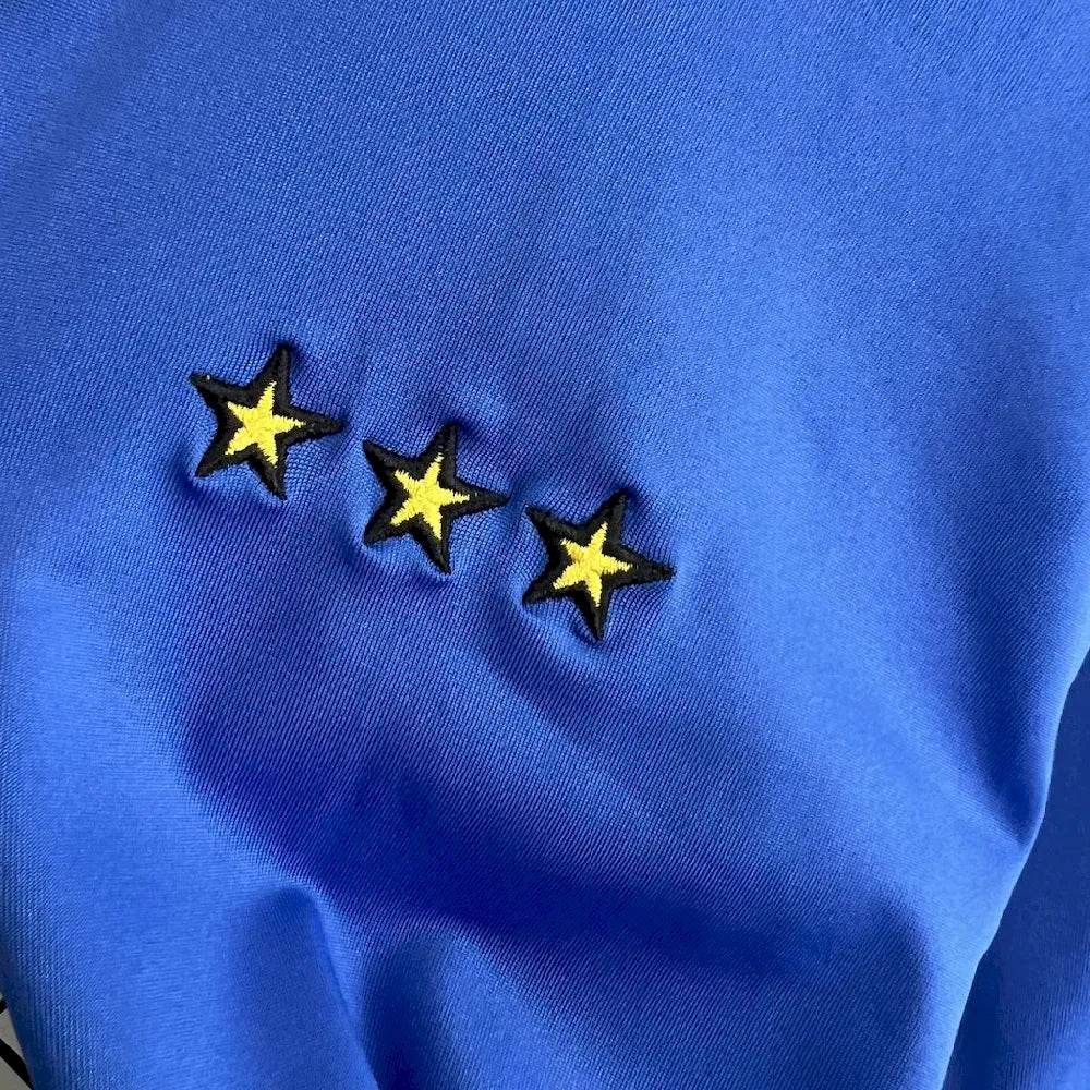 Camisa retrô de mangas compridas da Itália Euro 2000