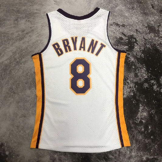 Camisa masculina M&N 03/04 Kobe Bryant branca retrô