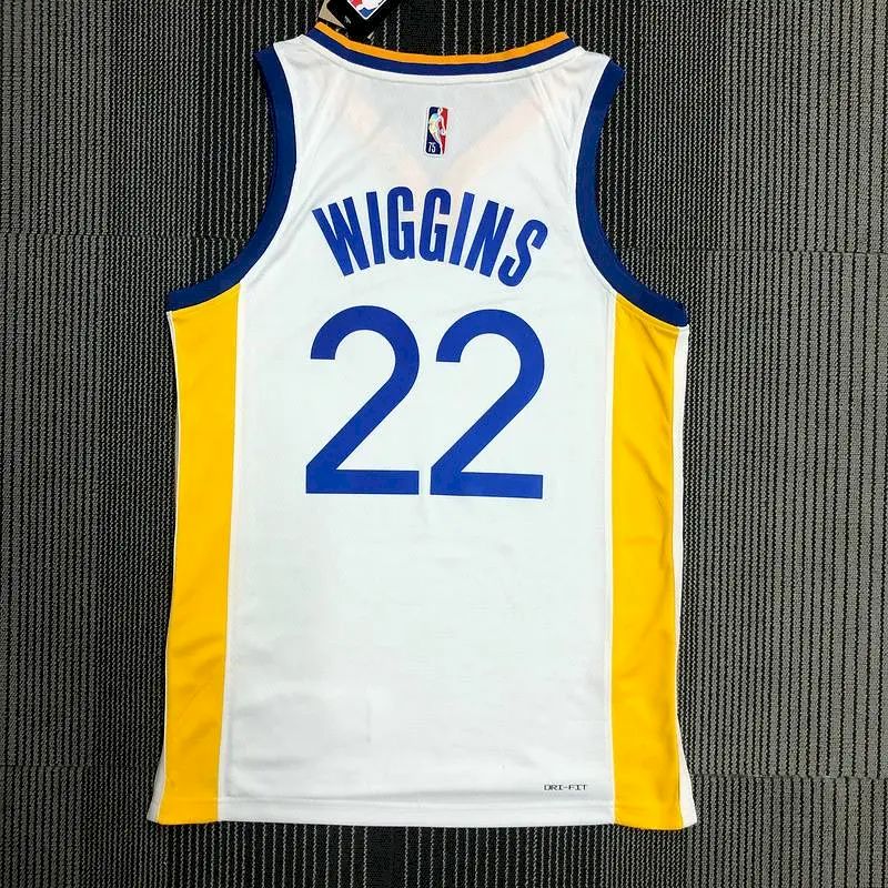 Camisa branca masculina Andrew Wiggins Team – Edição de 75º aniversário