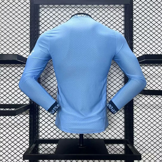Men's Manchester City 2024/25 Home Long Sleeves Jersey Player Version