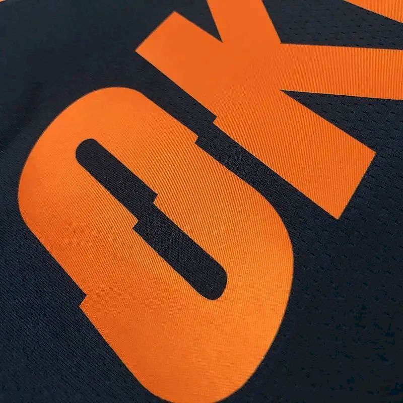 Camisa masculina Russell Westbrook Swingman azul marinho – Edição Statement