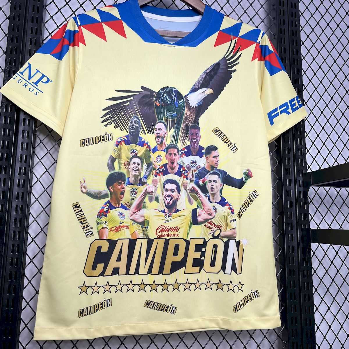 Club America 2024/25 15 Champions Yellow Commemorative Edition Jersey