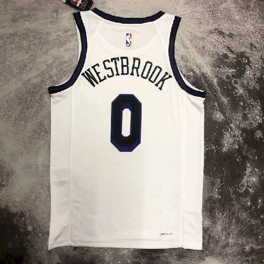 Camisa Russell Westbrook Branca Masculina – Edição Cidade