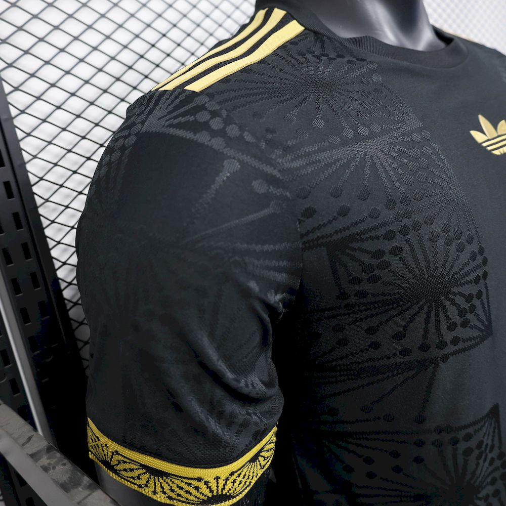 Camisa México 2025/26 Ouro-Preta Versão Jogador