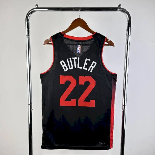Camisa preta masculina Jimmy Butler 2024 – Edição City