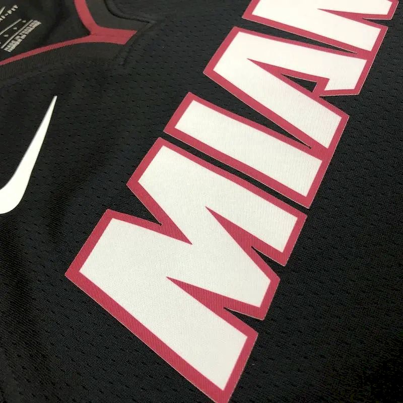Men’s Tyler Herro 2020-21 Black Swingman Player Version Jersey – Icon Edition