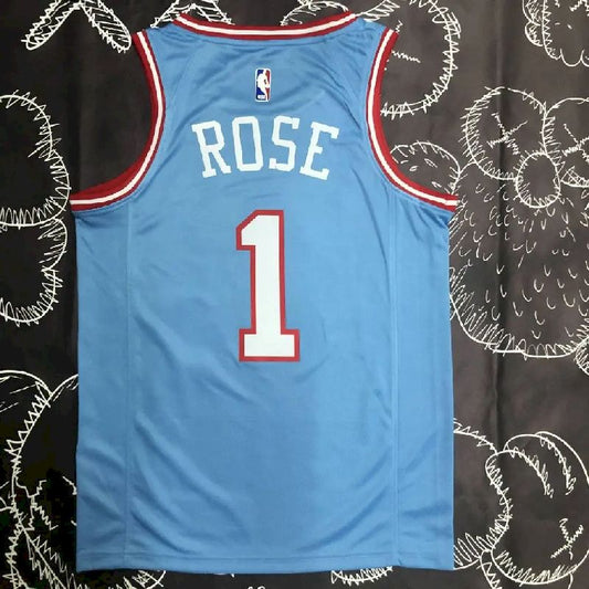 Camisa azul Derrick Rose masculina