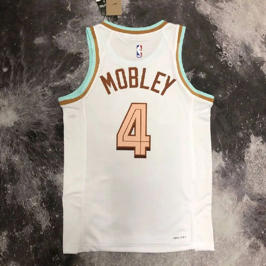 Camisa Evan Mobley Branca Masculina - Edição Cidade
