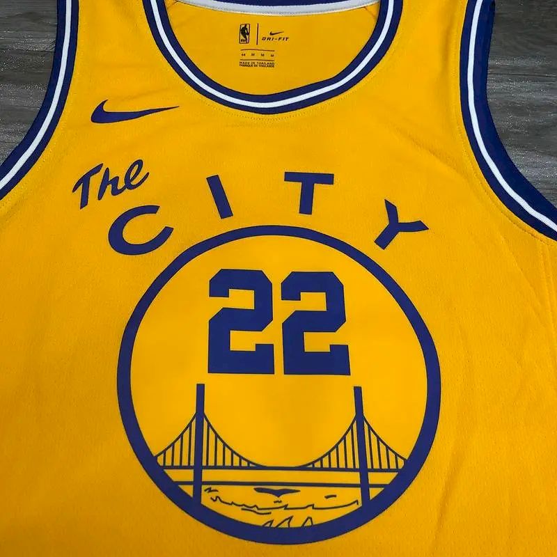 Andrew Wiggins Men’s Yellow Player Version Jersey – The City Classic Edition