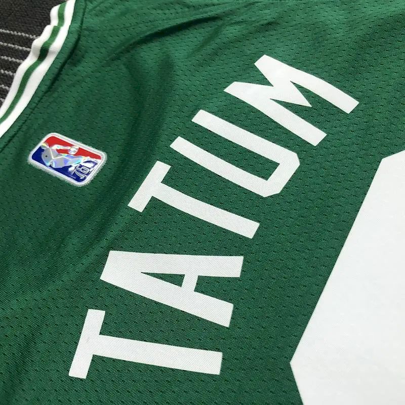Camisa masculina Jayson Tatum Green Team – Edição de 75º aniversário