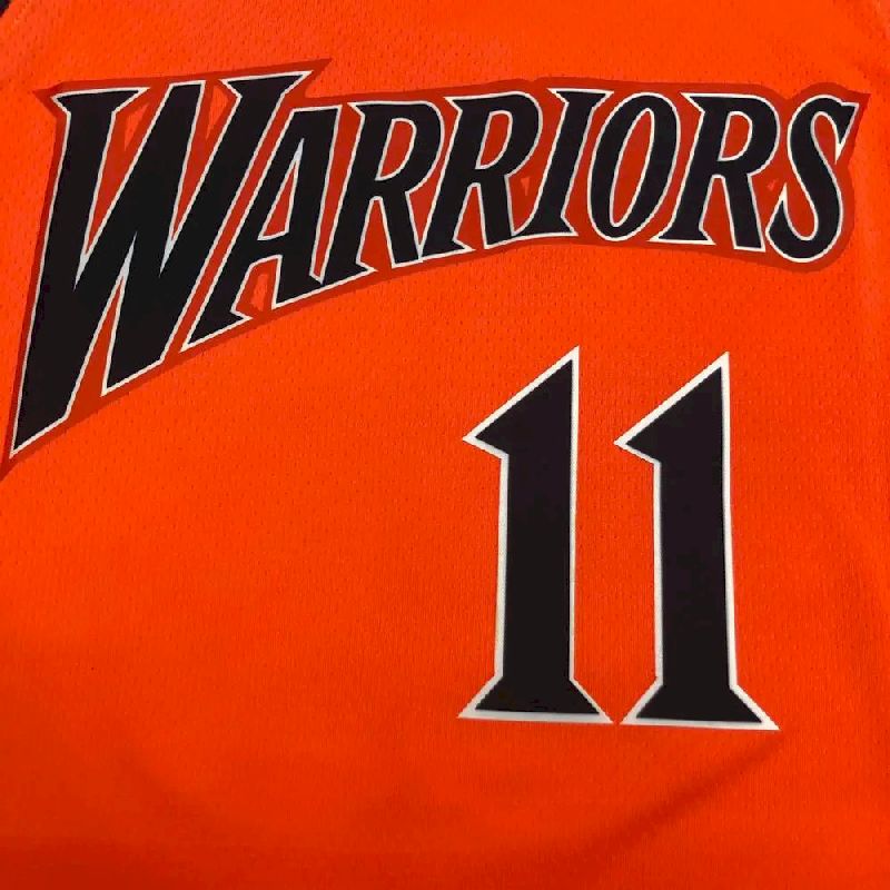Camisa Klay Thompson Laranja Masculina Versão Jogador – Edição Clássica Retrô