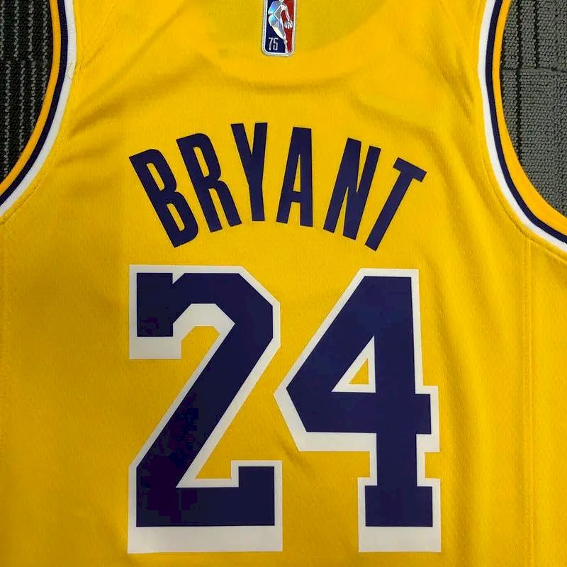 Men’s Kobe Bryant Yellow Team Jersey – 75th Anniversary Edition