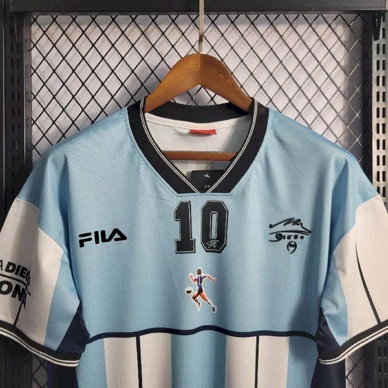 Argentina 2010 Maradona Retirement Commemorative Edition Retro Jersey