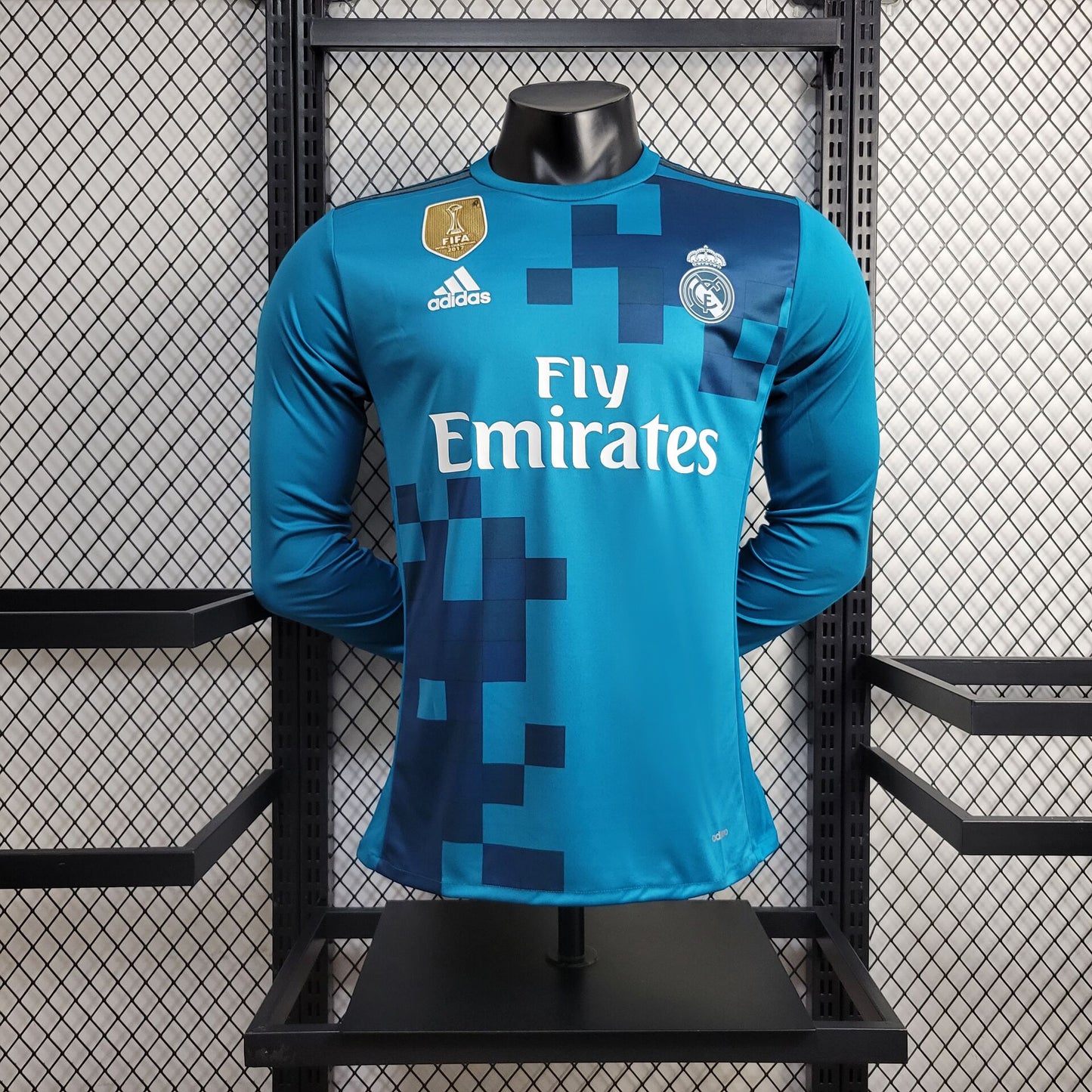 Camisa Retro Manga Longa Real Madrid 2017/18 Third