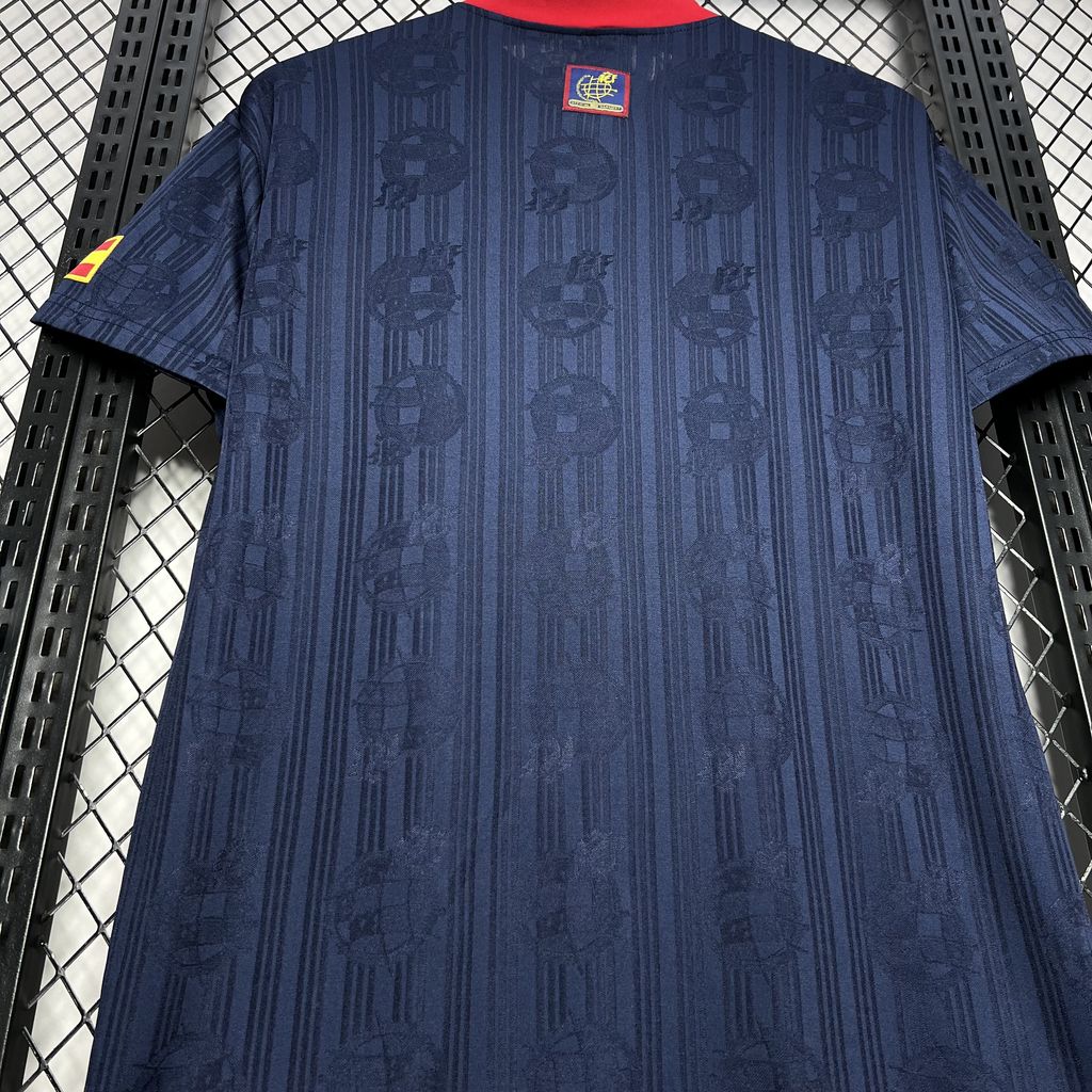 Camisa reserva retrô da Espanha de 1996