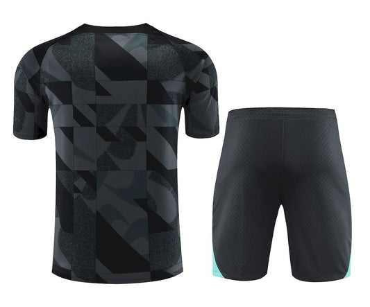 Camisa de treino adulto Barcelona 2023/24 + short 418