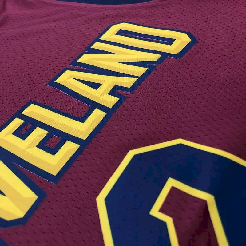 Men’s Kyrie Irving Maroon Swingman Player Version Jersey – Icon Edition