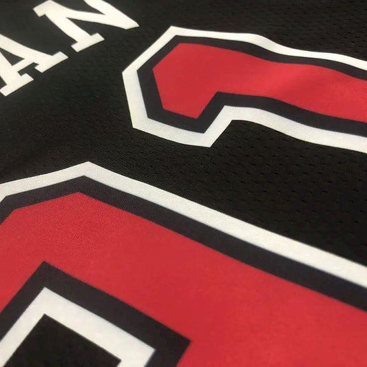 Camisa preta masculina Swingman Dennis Rodman – Edição Statement