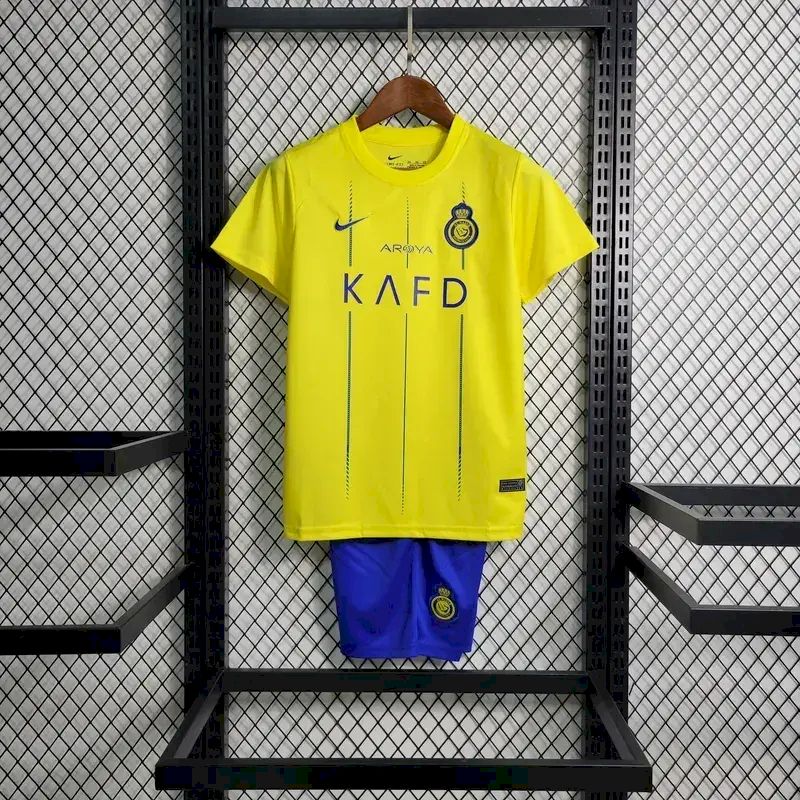 Al-Nassr FC 2023/24 Home Kids Kit