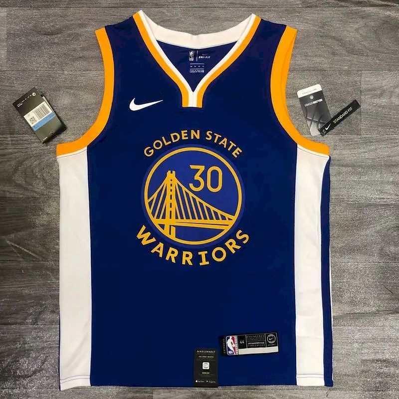 Camisa Stephen Curry Azul Masculina Versão Jogador – Edição Ícone