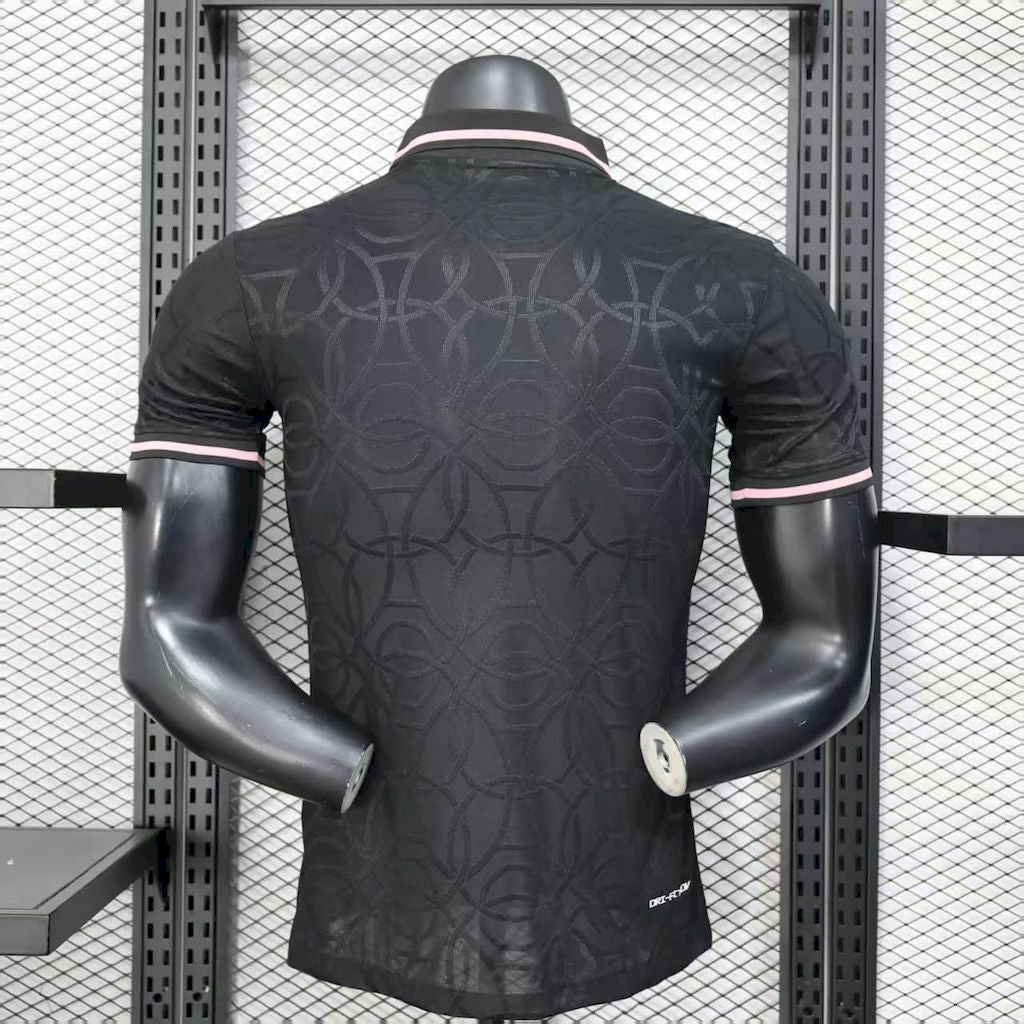 Paris Saint-Germain 2025/26 Black Polo Jersey Player Version