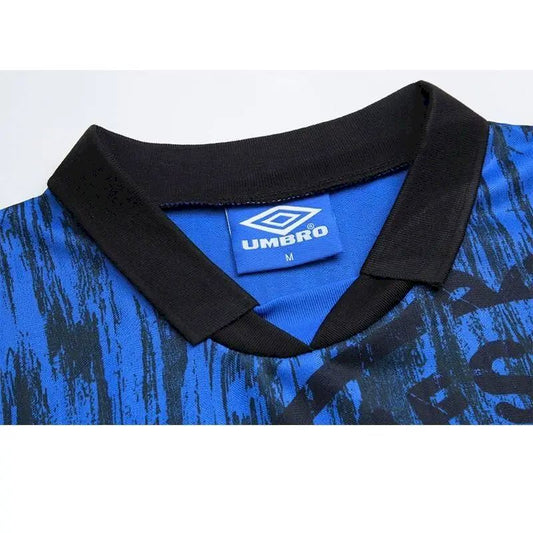 Camisa retrô de mangas compridas reserva do Manchester United 1992/93