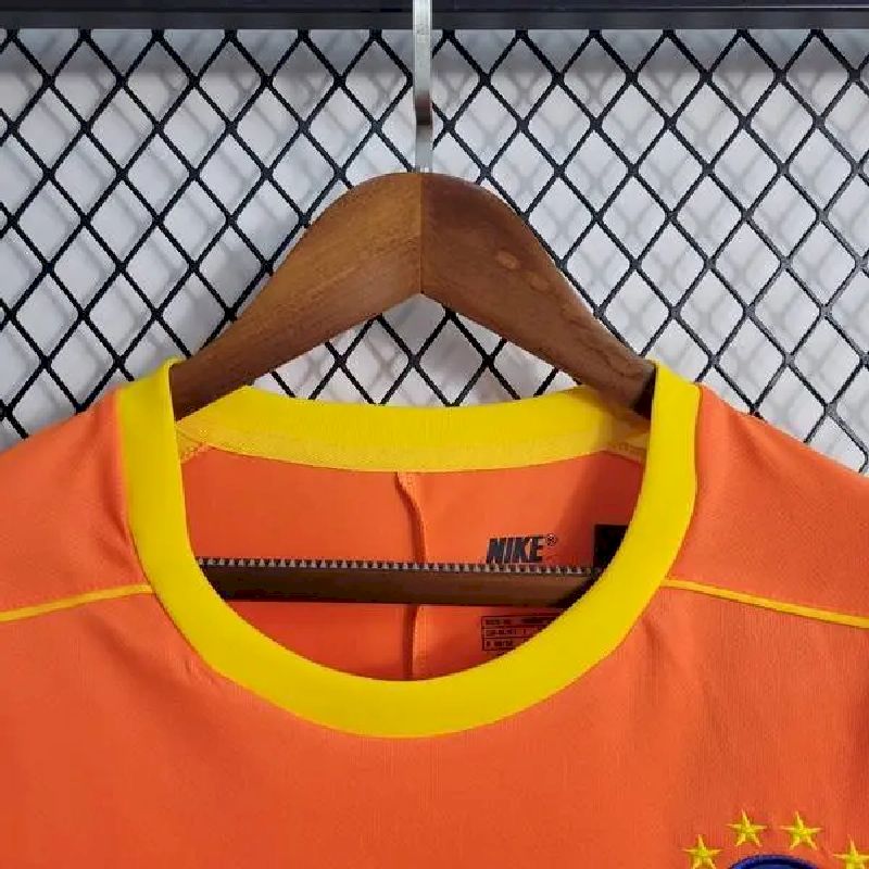 Brazil 1998 Goalkeeper Long Sleeve Retro Jersey