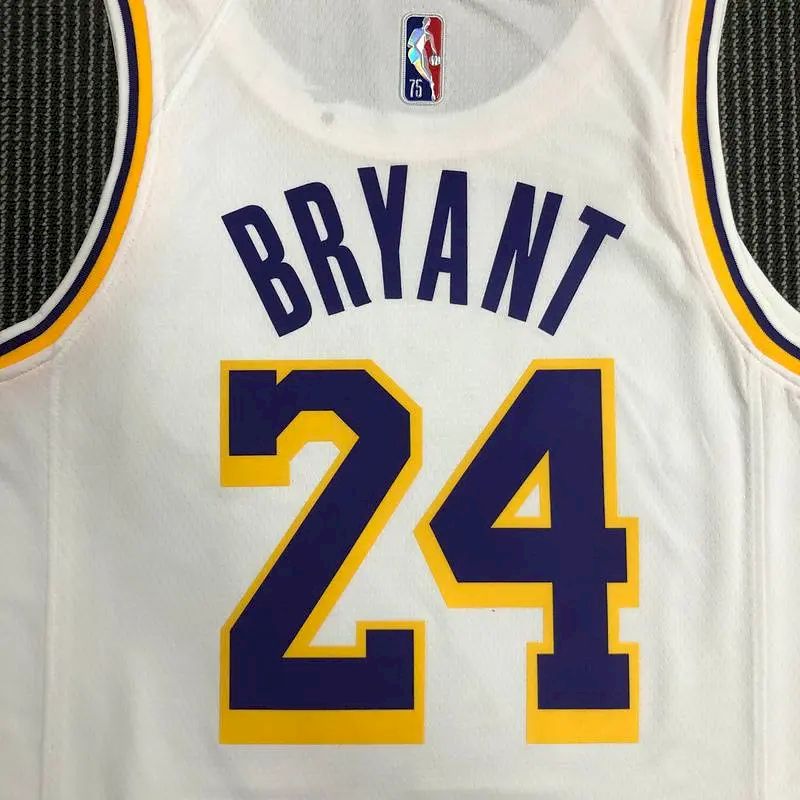 Men’s Kobe Bryant White Team Jersey – 75th Anniversary Edition