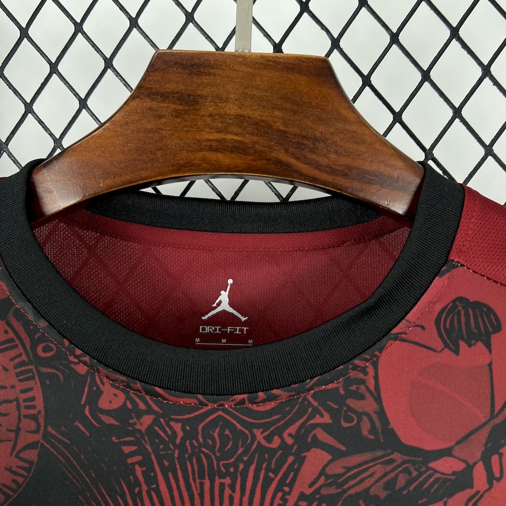 Brazil 2025/26 Jordan Black And Red Special Edition Jersey