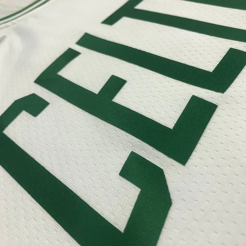 Camisa masculina Jayson Tatum branca do time – Edição de 75º aniversário