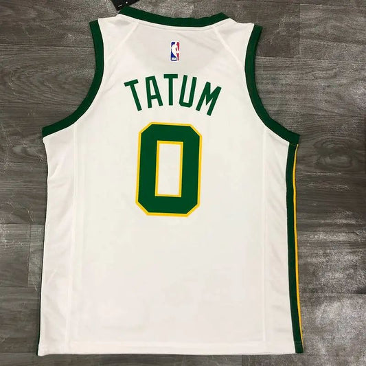 Camisa Jayson Tatum Branca Masculina Versão Jogador – Edição Cidade