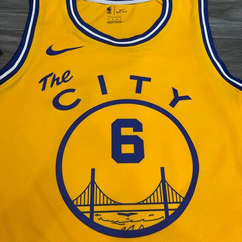 Camisa amarela masculina Nick Young versão jogador – The City Classic Edition