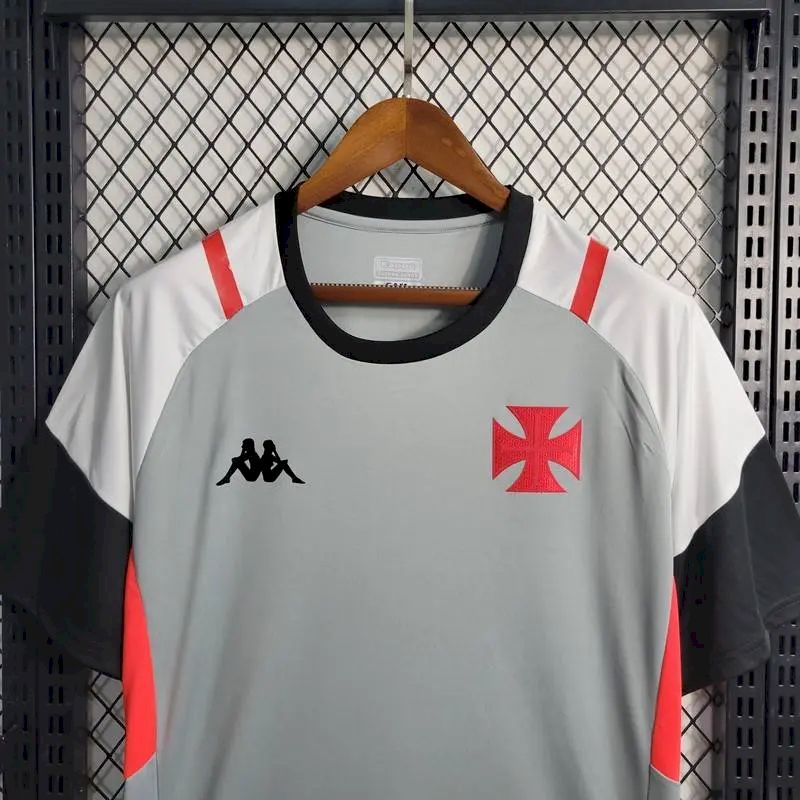 Camisa Treino Pré-Jogo Vasco da Gama 2023/24 Cinza