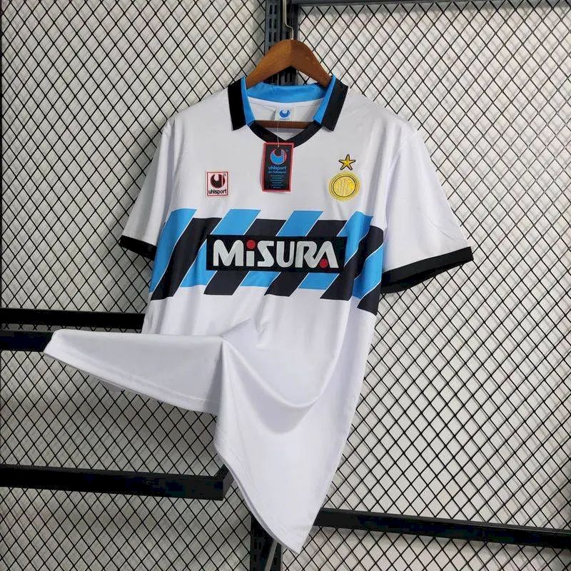 Camisa retrô reserva do Inter de Milão 1990/91