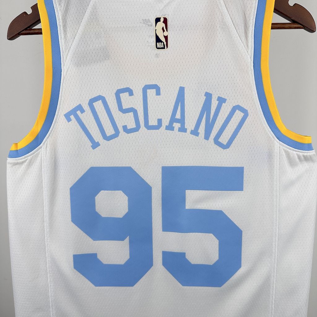 Camisa Los Angeles Lakers 2023/24 TOSCANO#95 Retro