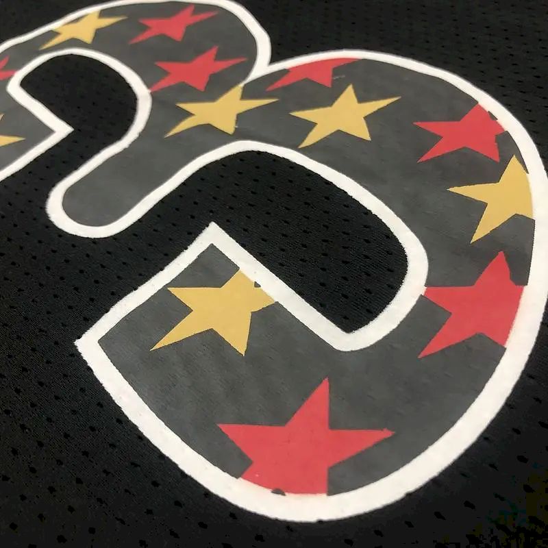 Camisa preta masculina Allen Iverson Player – Edição retrô