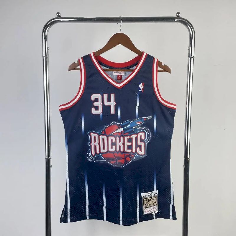 Camisa masculina M&N Hakeem Olajuwon retrô 1996/97