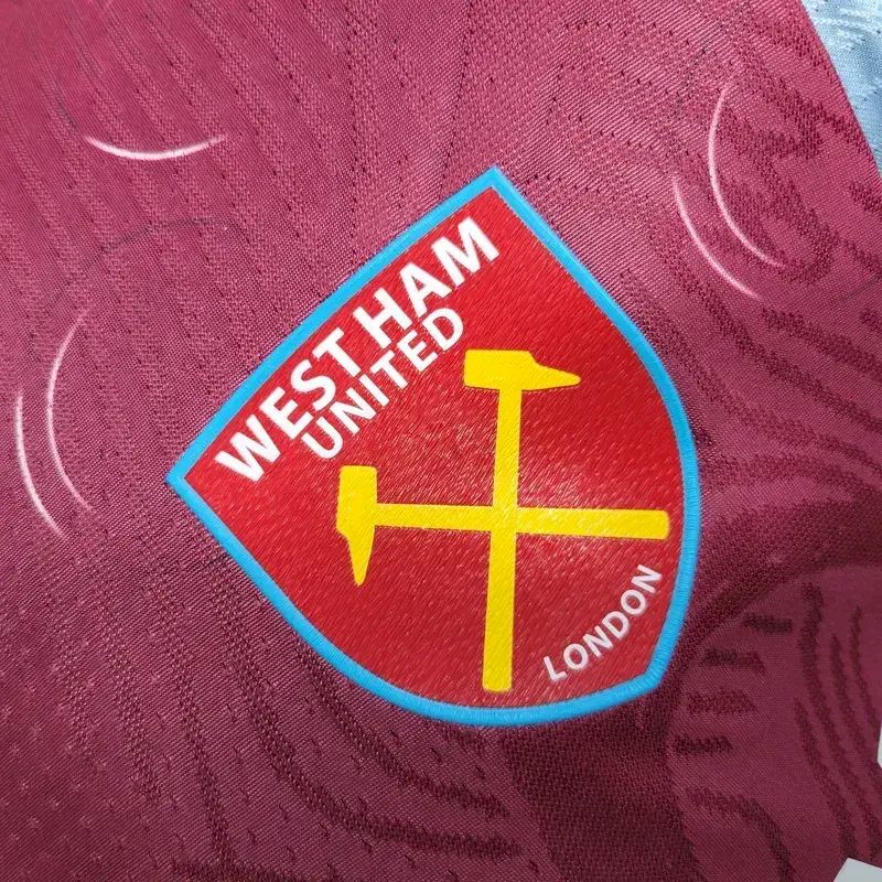 Camisa titular do West Ham United 2023/24, versão do jogador