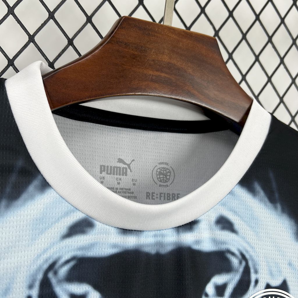 Men's Manchester City 2025/26 Black and blue concept version Jersey