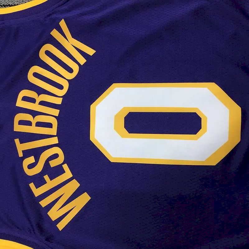 Russell Westbrook Men’s Purple Swingman Team Jersey – Retro Classic Edition