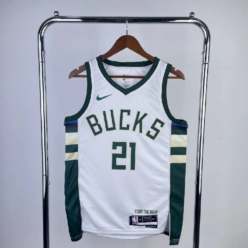Camisa Jrue Holiday Branca Masculina 2023 - Time Principal