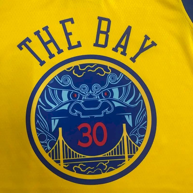 Men’s Stephen Curry Yellow Swingman Player Version Jersey – City Edition