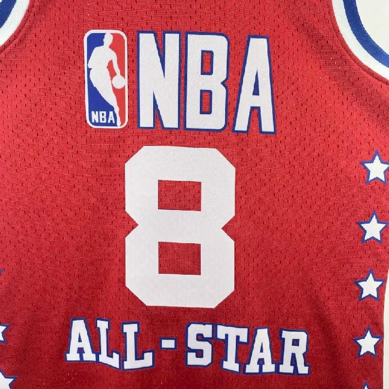 Camisa masculina Kobe Bryant All Star vermelha retrô de 2003