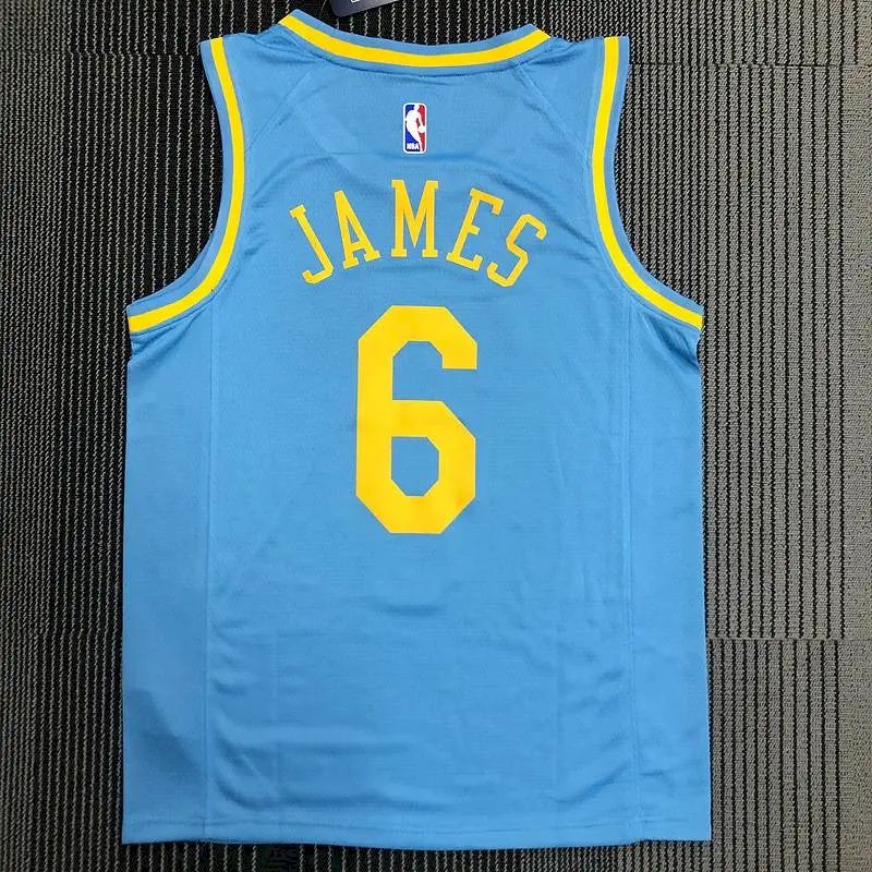 Camisa Swingman Masculina Azul LeBron James – Edição Clássica MPLS