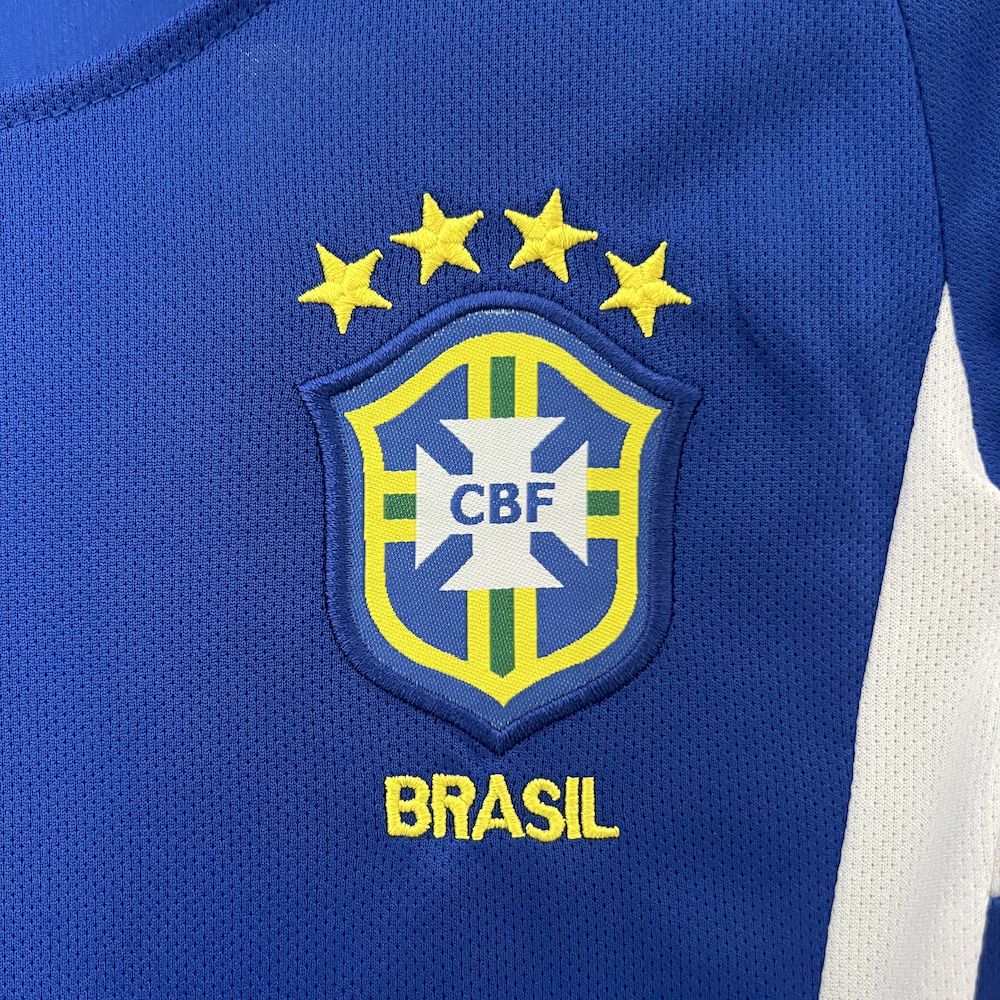 Brazil 2002 away Kids Retro Jersey And Shorts