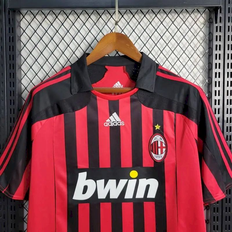 Camisa retrô do AC Milan 2007/08
