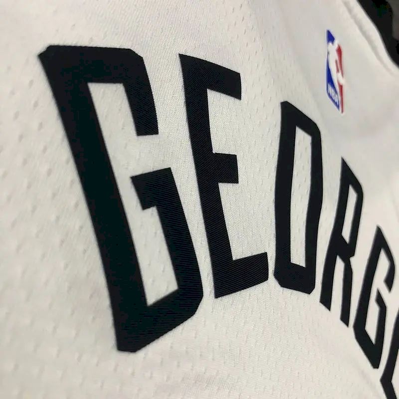 Men’s Paul George 2020-21 White Swingman Player Version Jersey – City Edition