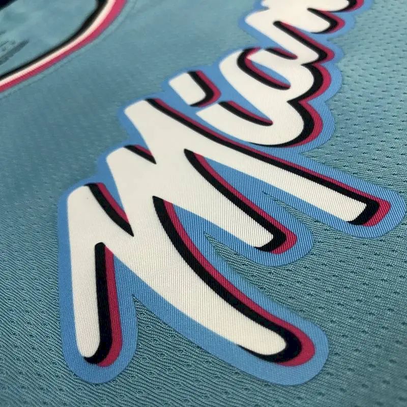 Tyler Herro Men’s Blue Player Version Jersey – Retro Classic Edition